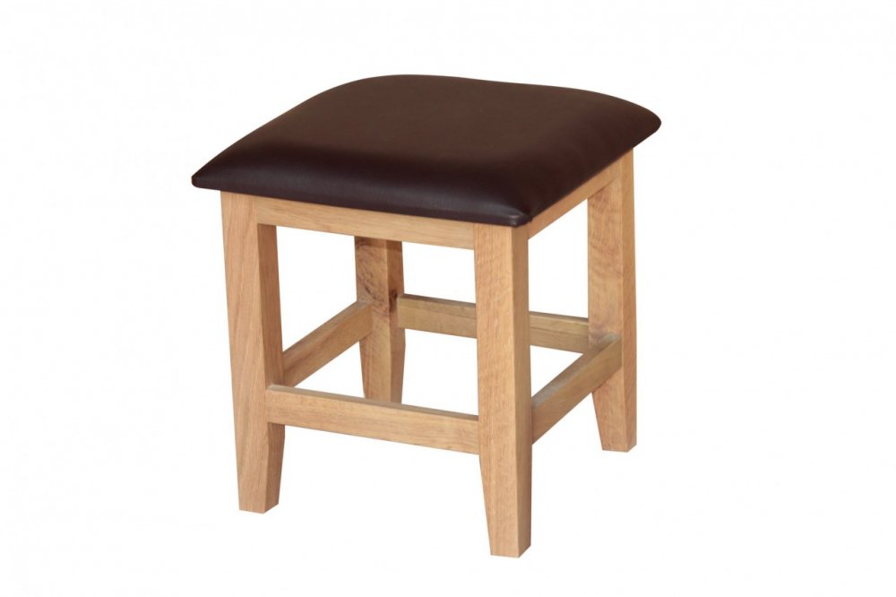 Avignon Solid Oak Dressing Table Stool Mirror - Click Image to Close