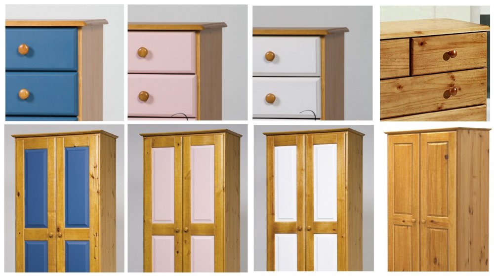 Maximus Pink Pine Tall Boy & 2 Drawers - Click Image to Close