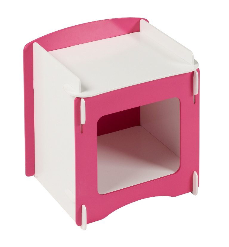 Blush Bedside Table - Click Image to Close