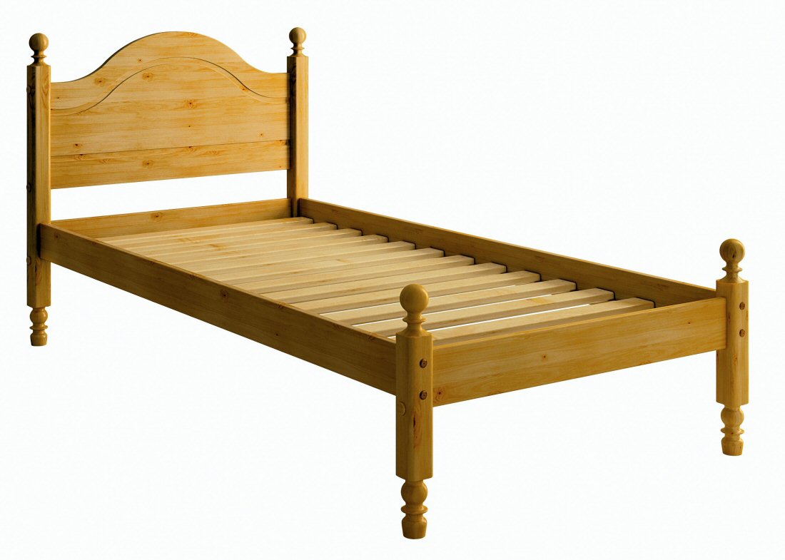 Balmoral Pine 3ft Low Footend Bedstead - Click Image to Close