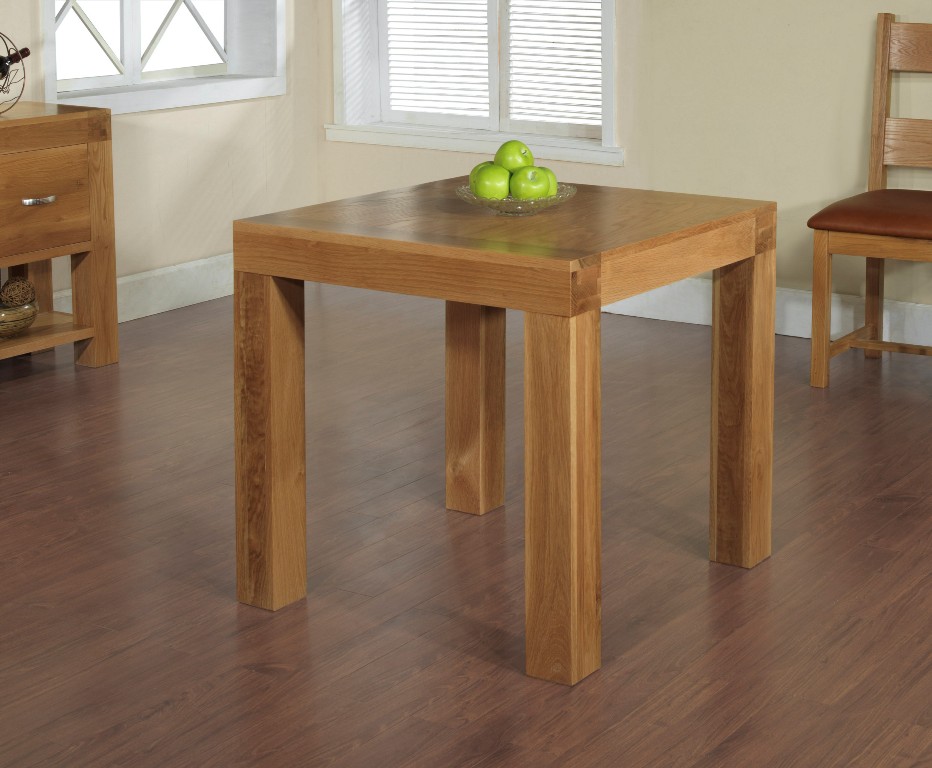Santana Blonde Oak Dining Table Square 80 X Cm Bstdt14 Santana Blonde Oak Dining Table Square 80 X Cm Larger Image