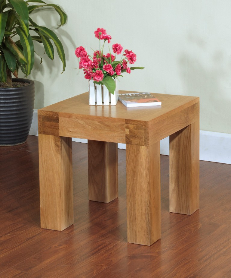 Santana Blonde Oak Lamp Table - Click Image to Close