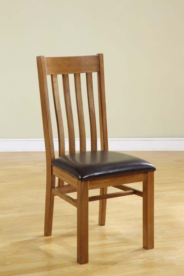 Chateau Oak Vermont Dining Chair (Pair) - Click Image to Close