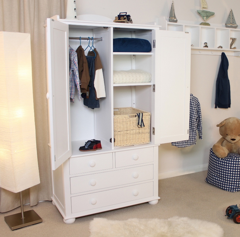child's wardrobe and drawers