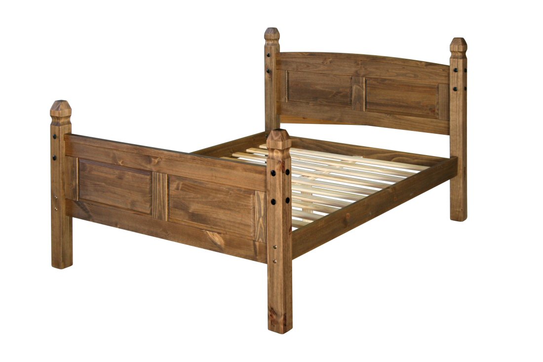 Corona Mexican Pine 5ft High Footend Bedstead - Click Image to Close