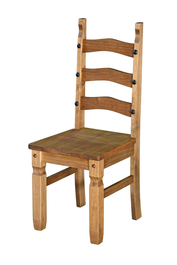 Corona Mexican Pine Solid Pine Chair (pair) - Click Image to Close