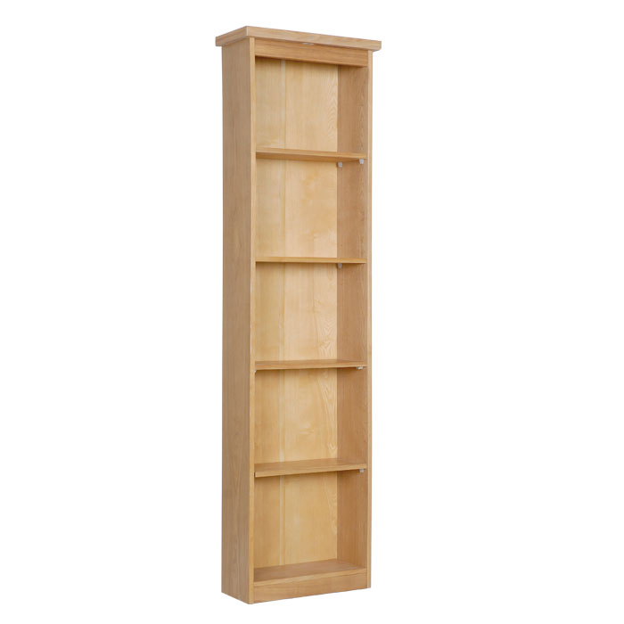 Hamilton Hardwood Bookcase Tall Narrow - Click Image to Close