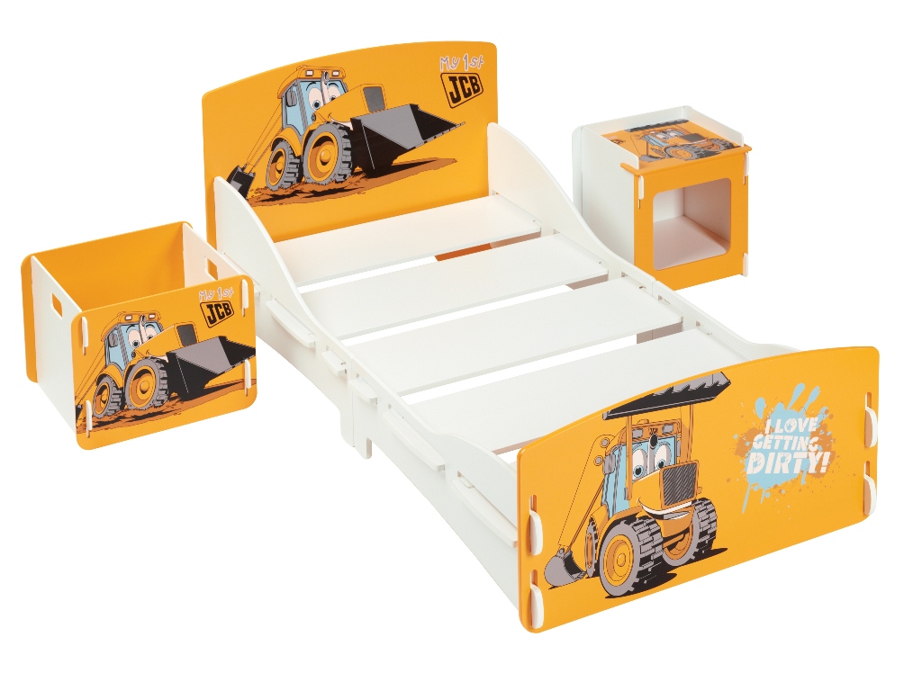 JCB Room In A Box- Bed - Bedside - Toy Box - Click Image to Close