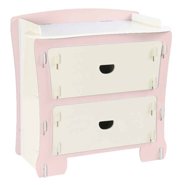 Kinder Childrens Chest Of Drawers - Pink - Click Image to Close