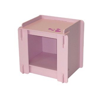 Amour Childrens Pink Bedside Table - Click Image to Close