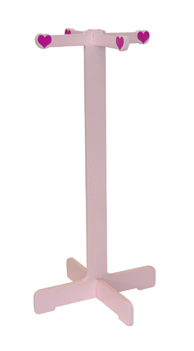 Amour Childrens Pink Coat Hanger - Click Image to Close