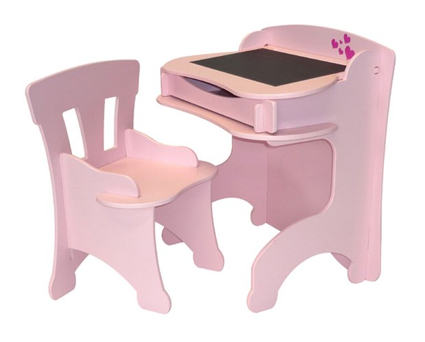 Amour Childrens Pink Desk And Chair - Click Image to Close