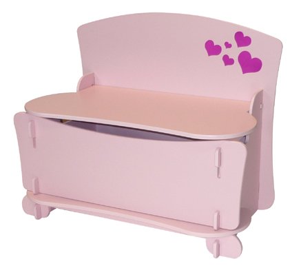 Amour Childrens Pink Toy box - Click Image to Close