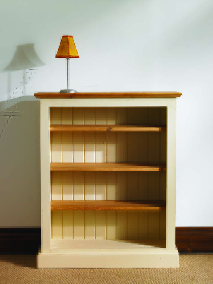 Mottisfont Painted Pine Bookcase Large - Click Image to Close