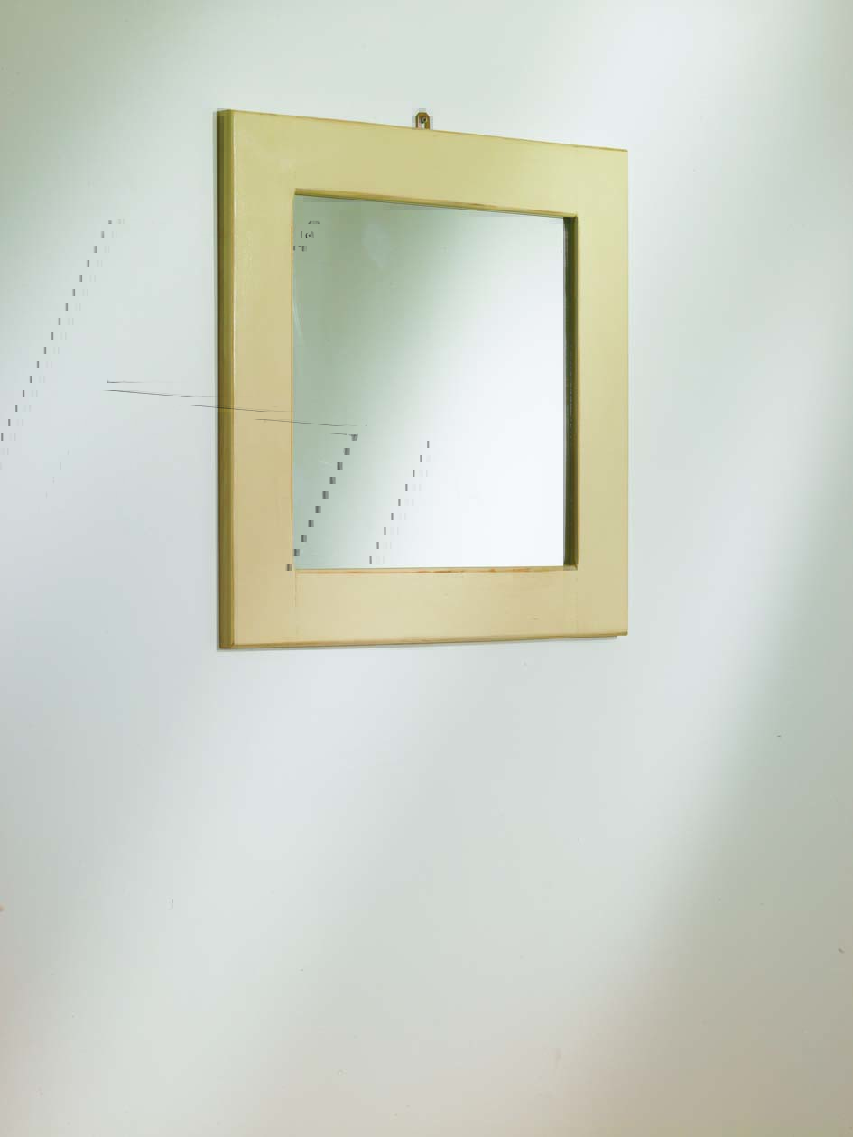 Mottisfont Painted Pine Square Mirror - Click Image to Close