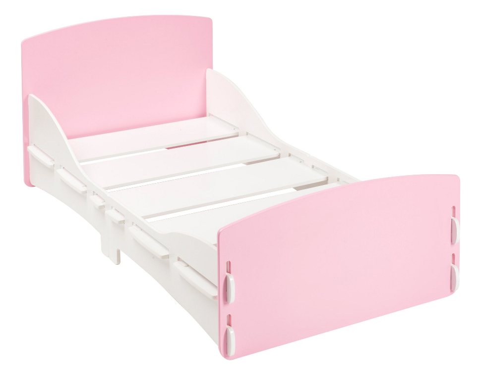 Junior Shorty Childrens Bed - Pink 2ft 6in - Click Image to Close