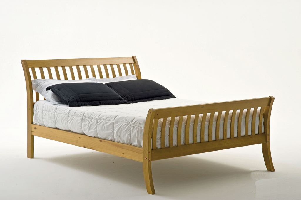 Parma Antique Pine Bed 3ft Single - Click Image to Close