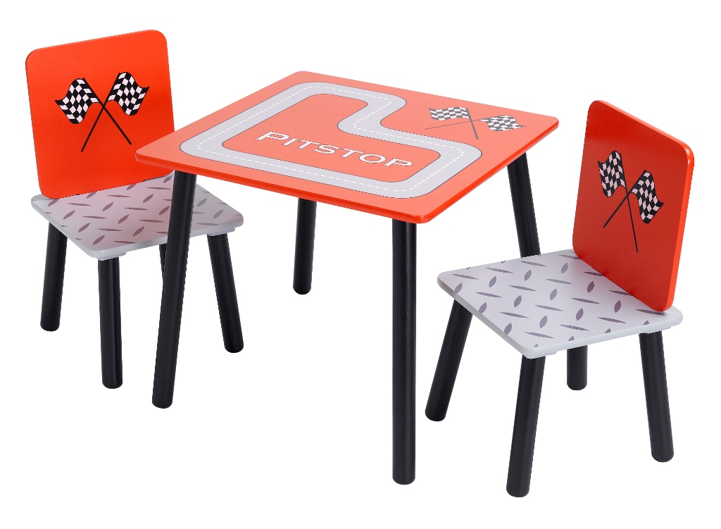 Racing Car Childrens Table And 2 Chairs - Click Image to Close