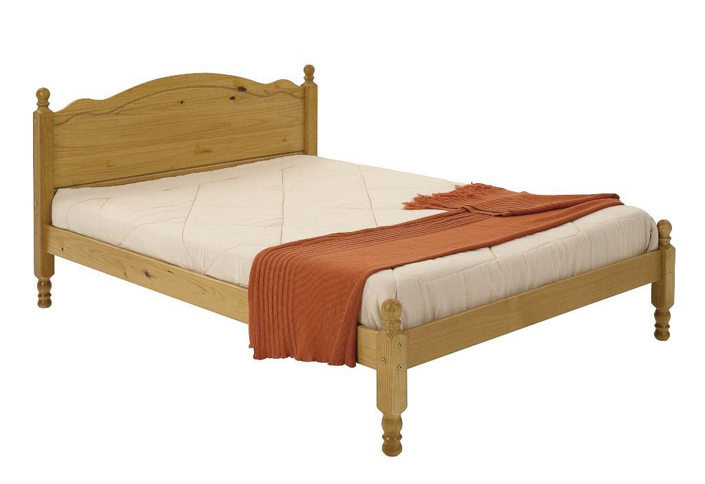 Roma Antique Pine Bed 2ft 6in Single - Click Image to Close