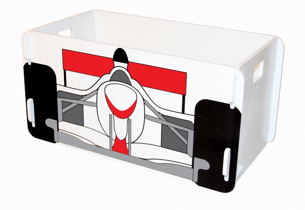 Speedy Racer Childrens Toy Box - Click Image to Close