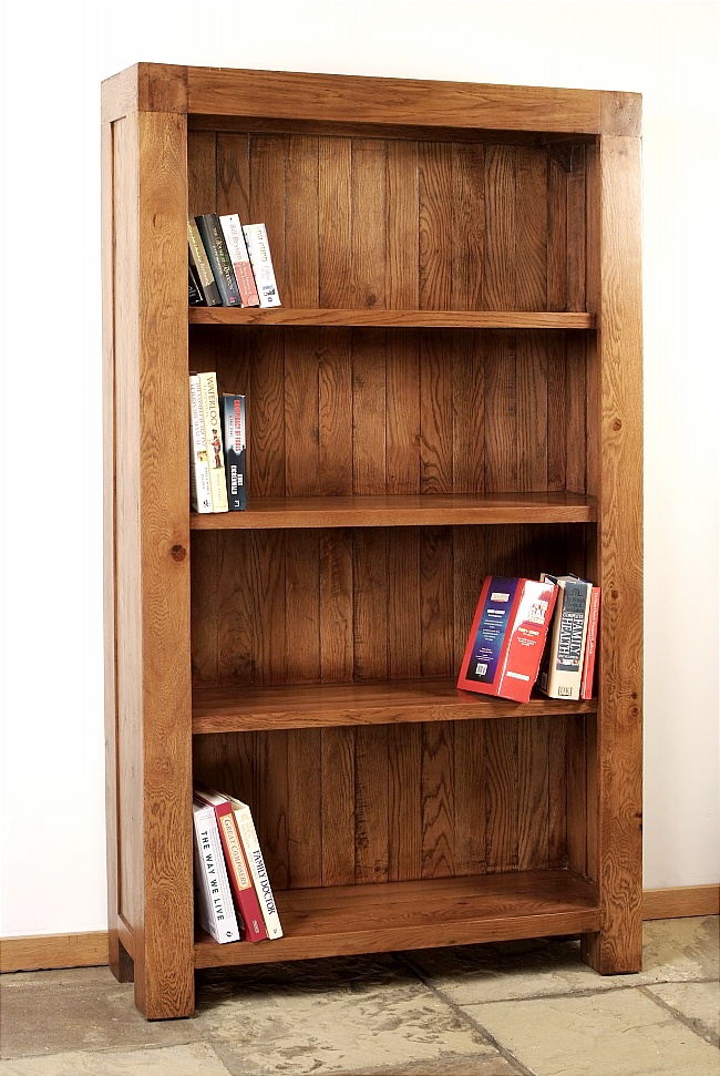Santana Reclaimed Oak Tall Bookcase - Click Image to Close
