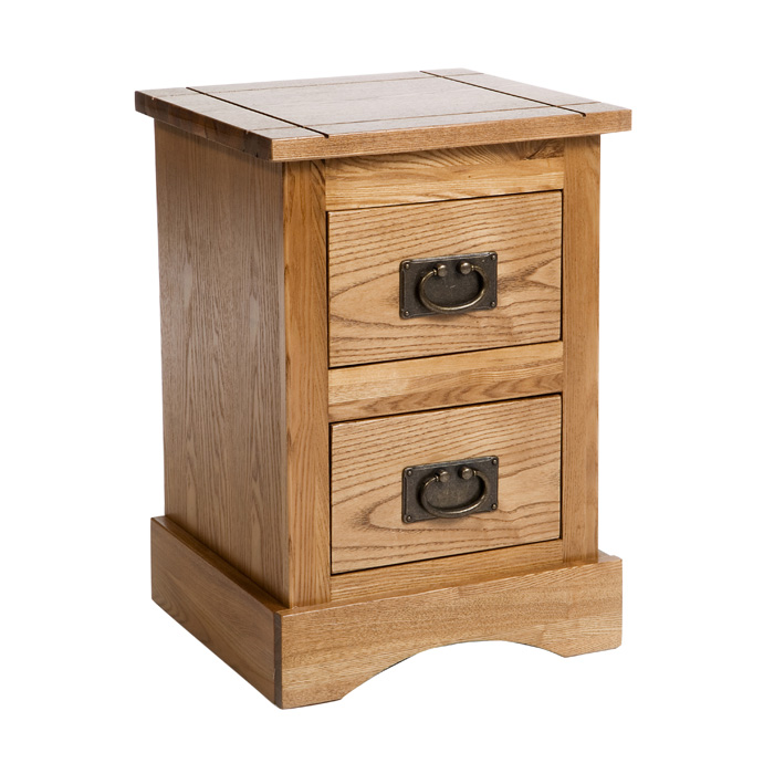 Vermont Bedside Cabinet 2 Drawer Petite - Click Image to Close