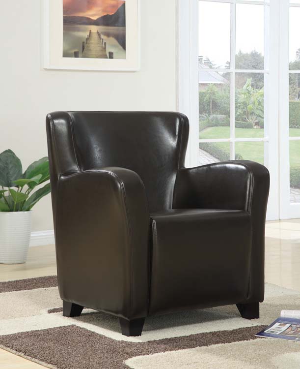Winston Tub Chair - Brown Leather - Click Image to Close