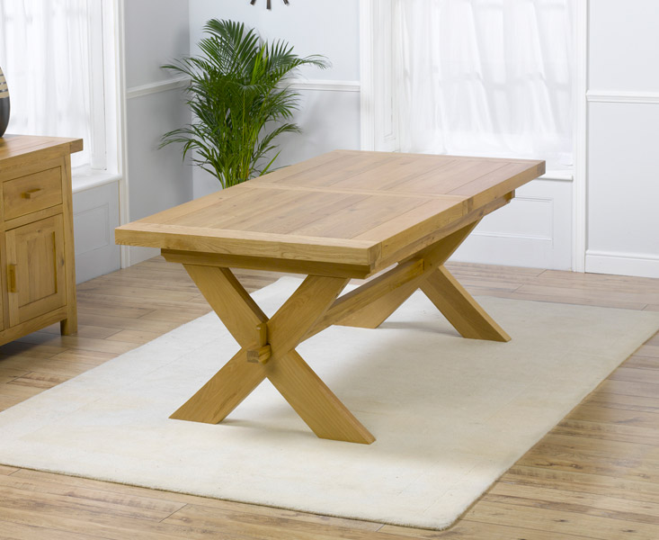 Antwerp Oak Extending Dining Table 160cm to 200cm (Table Only) - Click Image to Close