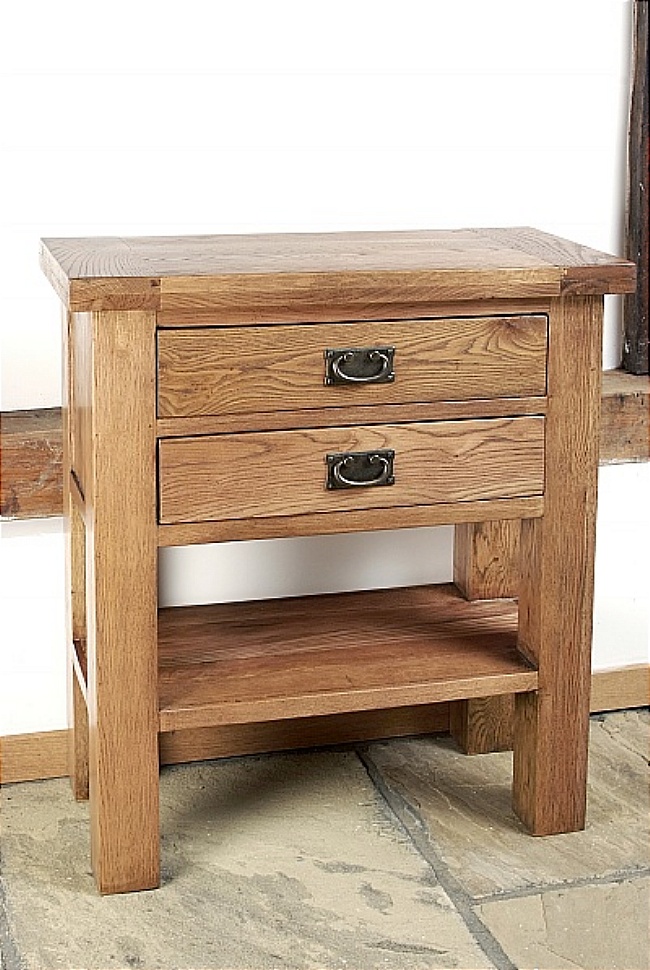 Brooklyn Reclaimed Oak Side Table - Click Image to Close