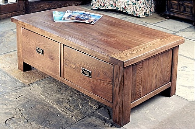 Brooklyn Reclaimed Oak Coffee Table - Click Image to Close