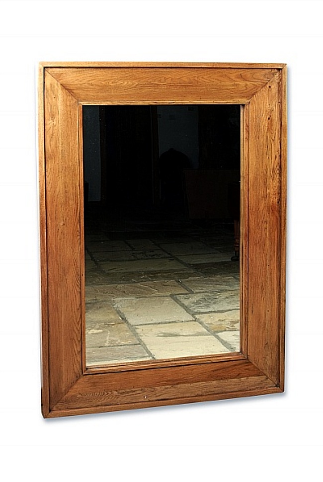 Brooklyn Reclaimed Oak Mirror Rectangular 170cm - Click Image to Close