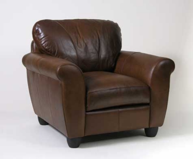 knighsbridge Leather Armchair - Aniline Leather - Click Image to Close