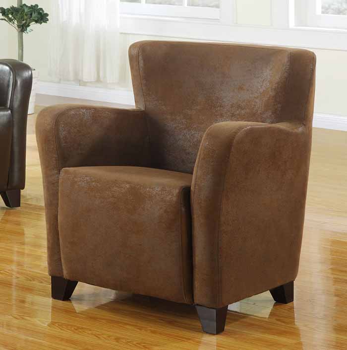 Winston Tub Chair - Brown Leather Rub Through - Click Image to Close